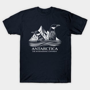 Antarctica with Icebergs and Penguins for Men and Women T-Shirt